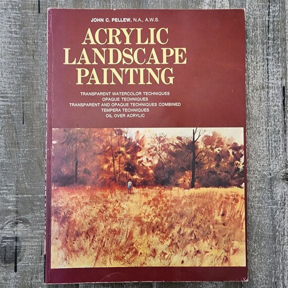 Set Of 3 Acrylic Painting Art Books Landscape Hardcover Softcover Educational - Picture 2 of 11